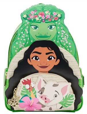 Exclusive Loungefly Disney Moana Friends Trio Pua Hei Hei Te Fiti Backpack NWT