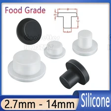 Hole Plugs End Cap Plastic Round Silicone Rubber Blanking Seal Bung 2.7mm - 14mm
