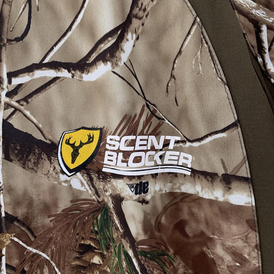 Chaqueta Scent Blocker 1/4 Cremallera Grande Realtree Camuflada UnderGuard XLT Cold Fusion Foto 4 de 4