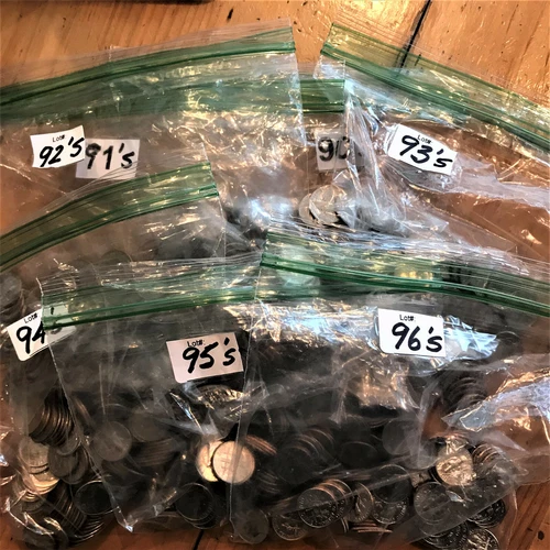 1990 1991 1993 1994 1995 P & D - 1992 1996 D Roosevelt Dime 10 Cents XF Better