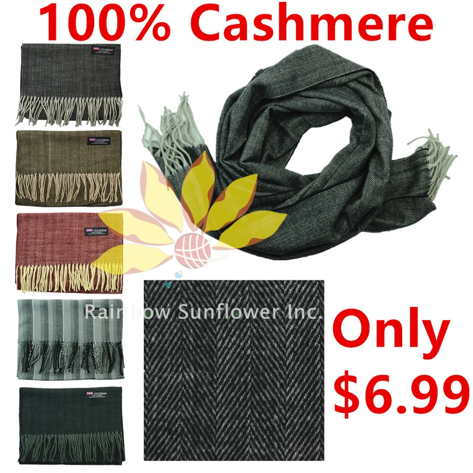 Новый мужчин женщин 100% кашемир теплый варп шарф Шотландии толщиной полоски супер мягкий - Изображение 3 из 4