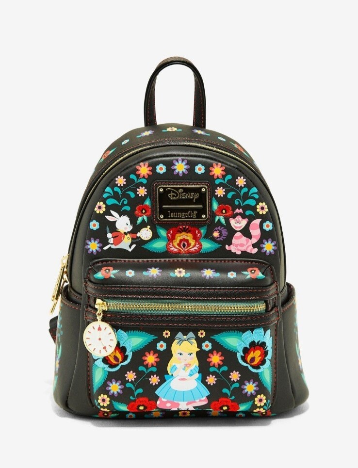 Loungefly Disney Alice in Wonderland Story Book Floral Mini 