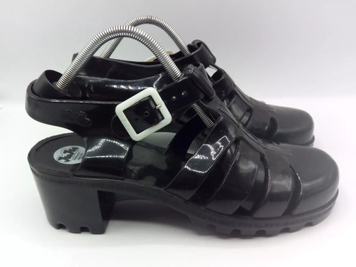 JuJu Jellies Women's Black PVC Jelly Shoes UK 6 EU 39 - 第 5/14 張圖片
