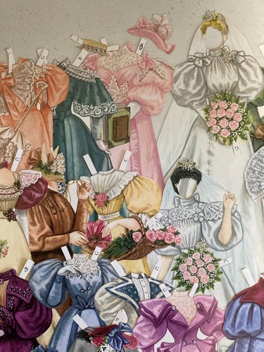 2001 Importance of Being Ernest Paper Dolls, Dover, B. Mattox, teilweise ausgeschnitten - Bild 8 von 17