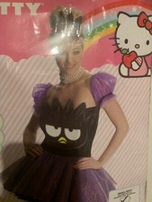 New Rubies Hello Kitty Badtz Maru Purple Black Costume Dress Adult Size S 2-6