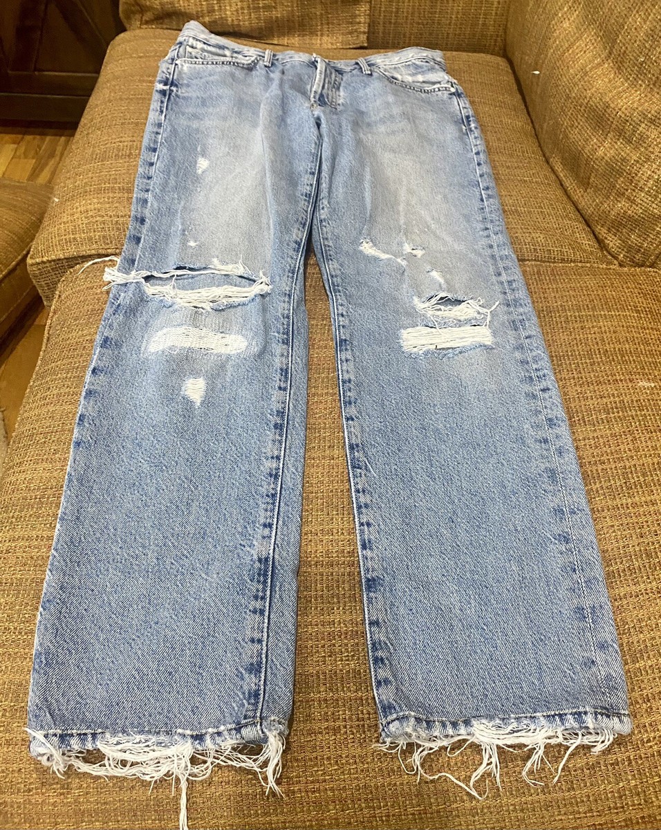 さらに100円引き◆LMC◆WASHED STITCH DENIM WIDE JEAN MOTHER Mystical Limited Edition Jeans Destroyed 100% Cotton