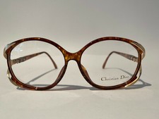 NOS Vintage Christian Dior frames 2520 10 large brown tortoise frames UNUSED 