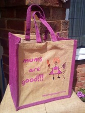 Lovely strong Jute Bag MUMS ARE GOOD. Makes a lovely present or gift bag!