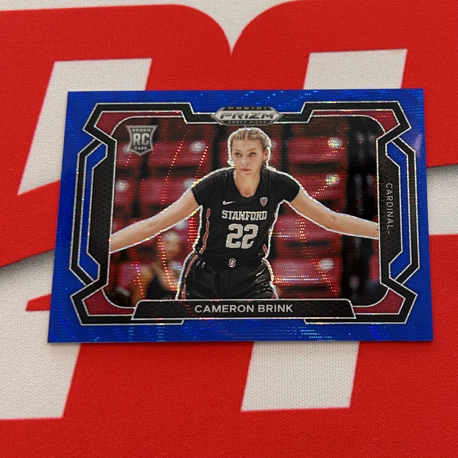 2024 Panini Prizm Draft Picks Cameron Brink /249 Blue Wave Variation #89