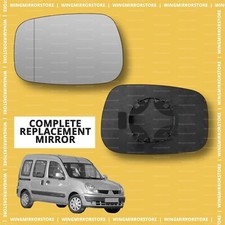 LHS Left side for Renault Kangoo 03-08 wide angle wing door mirror glass