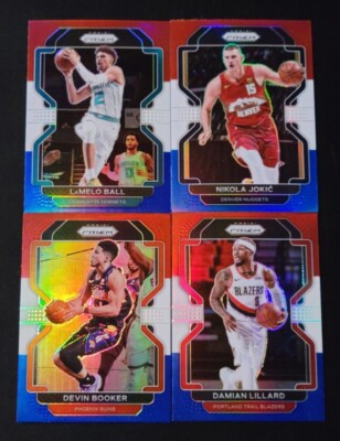 2021-22 Prizm Basketball RED WHITE BLUE PRIZMS 1-241 You Pick - 2 Card Minimum