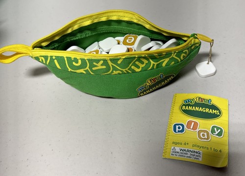 My First Bananagrams Letter Word Game Tiles Excellent Complete U6