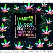 20oz Skinny Tumbler Sublimation Transfer Superpower Funny Ready To Press