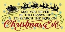REUSABLE STENCIL 10422 J 11"x20" Christmas Eve -DIY SIGN Mylar Stencils