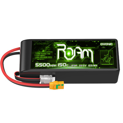 Ovonic 22.2V 150C 5500mAh 6S Lipo Akku XT90-S für RC 70-90mm Jet Flugzeug RC LKW