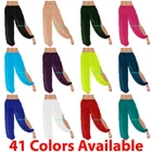 Chiffon Both Leg Slit Harem Yoga Pant Belly Dance Pantaloons Halloween Aladdin