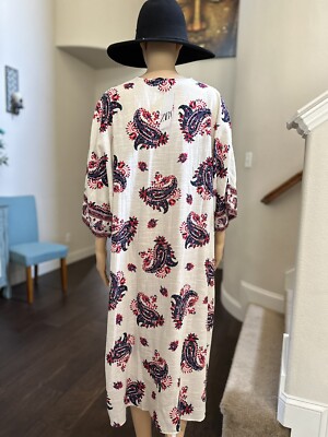 Missy様 ZARA OVERSIZED SIZE XS, S, M RUNS BIG PAISLEY PRINT MAXI