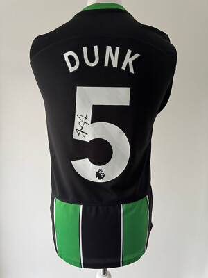 Signed LEWIS DUNK Shirt - Brighton & Hove Albion - PROOF/COA - England