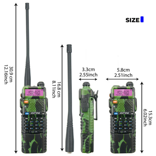 10PC Baofeng UV-5R 5W 3800mAh UHF VHF Dual Band Two Way Radio Walkie Talkie Camo - Picture 2 of 12
