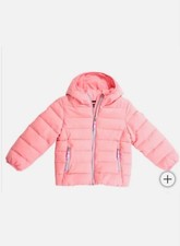 NEW Gerry Girls Jersey Lined Pink Hooded Puffer Jacket Size 5