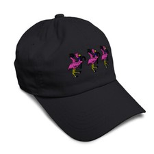 Soft Women Baseball Cap Dancing Pink Flamingos Embroidery Dad Hats for Men