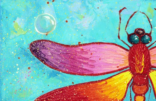 Original Oil Canvas Painting "Magic Wings" Art by Ukrainian Artist - Picture 4 of 5