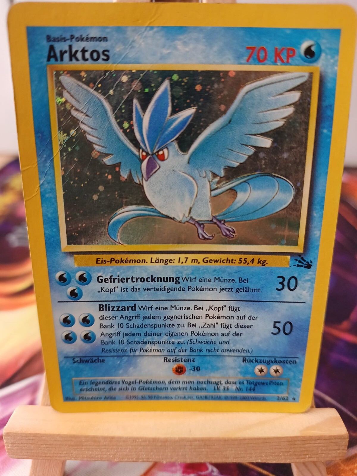 Arktos 2/62 Holo Fossil Set German VG Pokemon | eBay UK