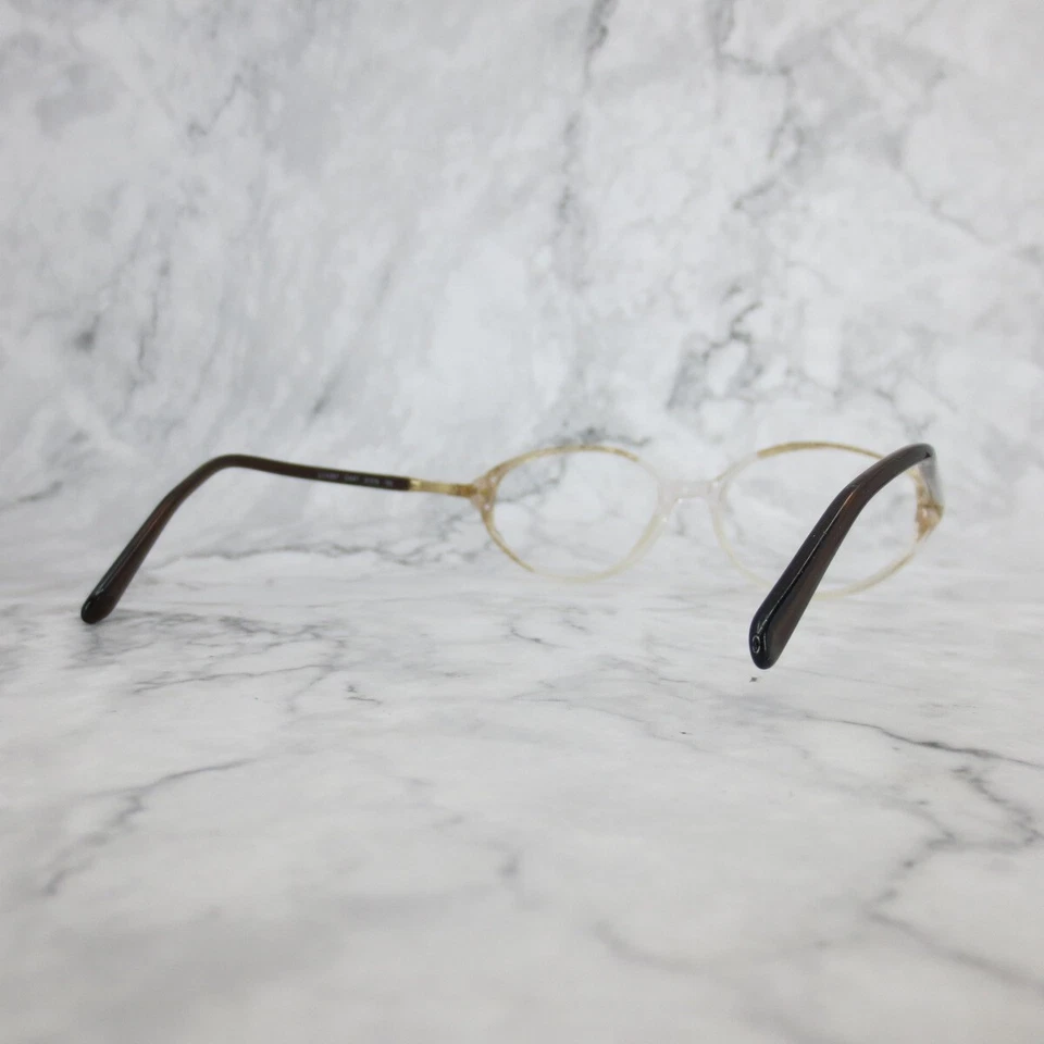 Luxottica LU4267 O447 Anteojos Ovalados Marrón Transparente Monturas de Borde Completo 51-16-130 Foto 4 de 4