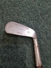 Hickory Shaft Golf Club W L Forged Mashie Special H90