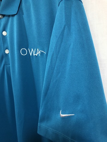 Nike Golf Men’s Polo Shirt 100% Polyester Dri-Fit OWA Button-Front XL - Picture 5 of 6
