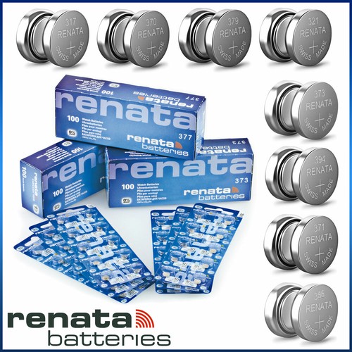 RENATA WATCH BATTERIES ⭐BUY 2 GET 1 FREE⭐ 377 371 364 CR 2032 2025 ALL