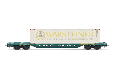 Rivarossi Hr6578 Sgnss Cemat Carriage Green Livery Xmpr Container