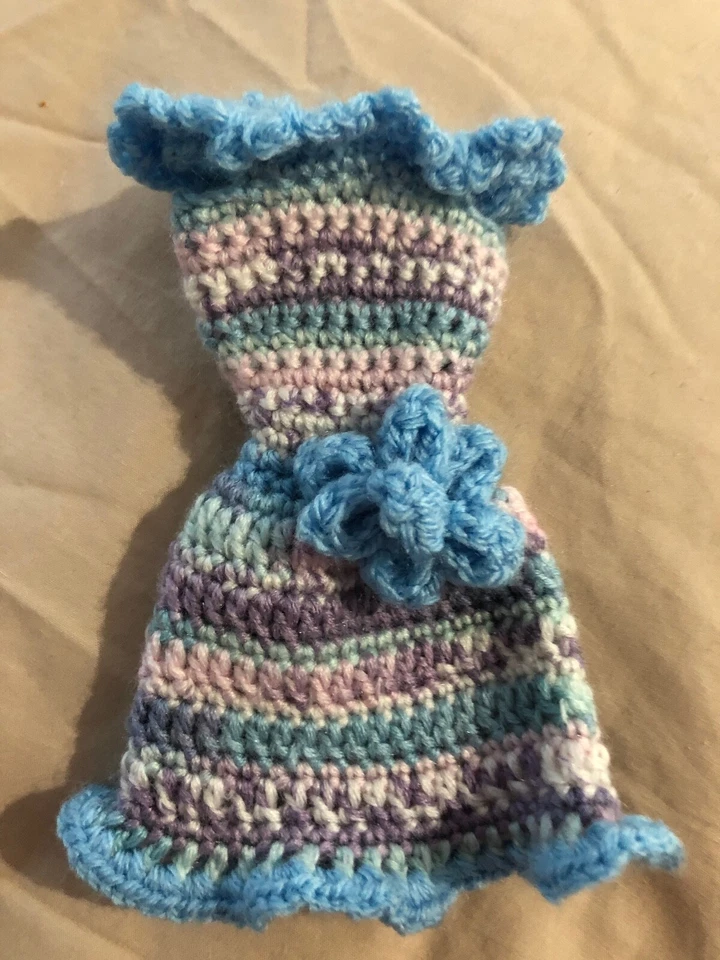 Doll dress crochet Pattern (US or UK) Barbie type dolls     - Image 2 of 4