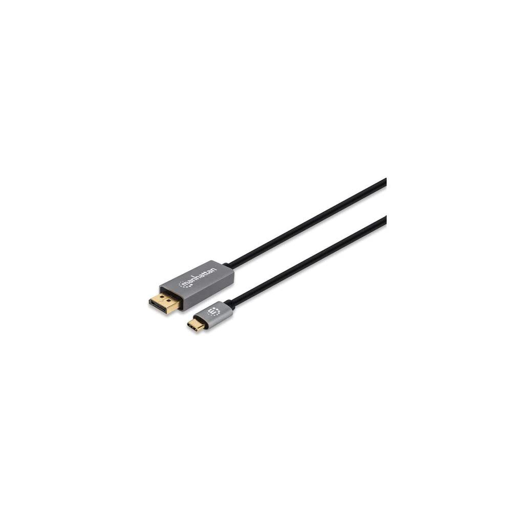 Manhattan USB-C to DisplayPort 1.4 Cable, 8K@60Hz, 3m, Male to Male, Black, Thre