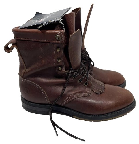 NUEVAS Botas Packer Doble H Marrón Para Hombre Talla 10 EE 9790 Aisladas Gore-tex Con Cordones - Imagen 3 de 17