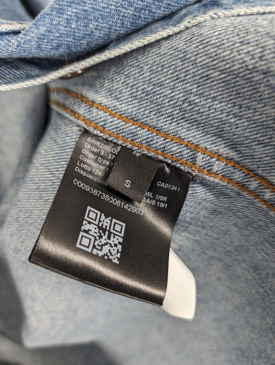 Calvin Klein 205w39nyc SS18 Denim Western Cowboy Shirt Sample