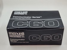 10 Pack New Maxell C60 Professional Communicator Series Cassette Tape F. Sealed