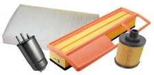 KIT 4 FILTRI TAGLIANDO FIAT GRANDE PUNTO 199 1.3 MULTIJET 90 CV per Impianto UFI