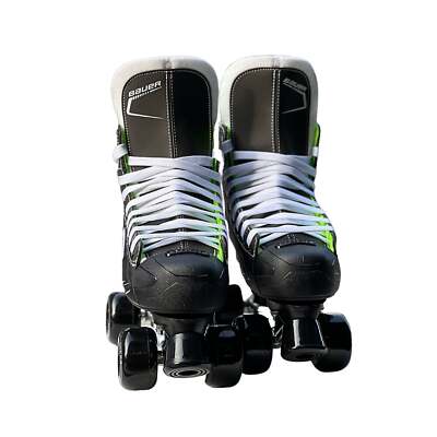 Bauer XLS Quad Roller Skates with Playmaker Plates Set & Ventro