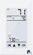 EconoHome GFCI WiFi Thermostat -Programmable Touchscreen with Floor Heat Control