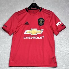 Manchester United Jersey Kids Boys Large Home Football Shirt 2019 - 2020 Adidas