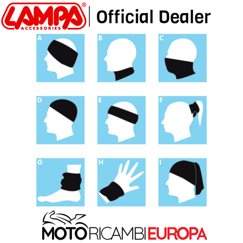 THE TUBE SALVACOLLO TUBOLARE SCALDAGOLA DA MOTO NERO ULTRA LEGGERO TAGLIA UNICA - Foto 4 di 6