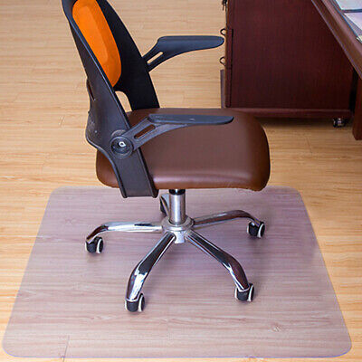 2 Style Non Slip Home Office Chair Desk Mat Floor Protector PVC Plastic Clear UK