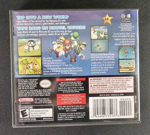 Super Mario 64 DS (Nintendo DS, 2004) Authentic & Complete French + English - Picture 2 of 6