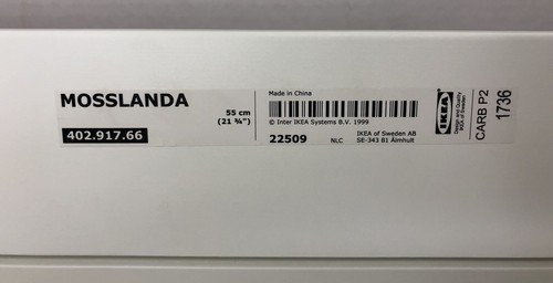 (2) IKEA Mosslanda 21 3/4” White Floating Shelf Picture Ledge 22509 (402.917.66) - Picture 4 of 5