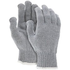 MCR Safety 9507 String Knit Gloves 7 Gauge Heavy Weight Cotton/Polyester - Large