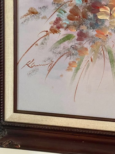Young Lady Oil Painting Original on Canvas Signed 29 x 25 - Picture 3 of 6