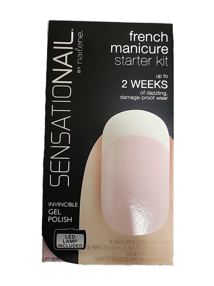Sensational от Nailene стартовый набор непобедимый гель польский светодиодная лампа французский мани - Изображение 2 из 4