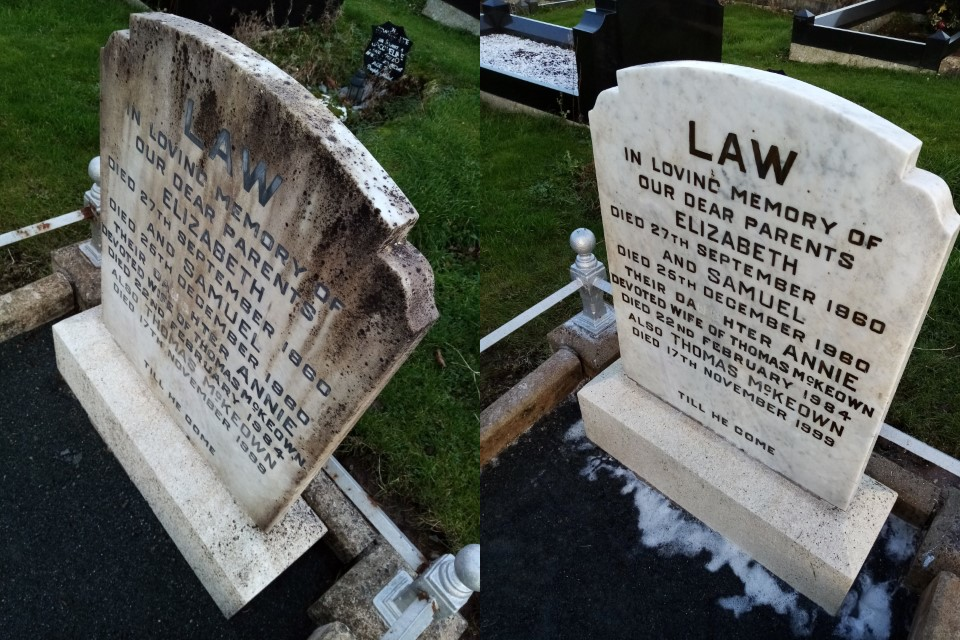 Grave Headstone Paint Restoring Lettering On Masonry Headstones Black 20ml eBay