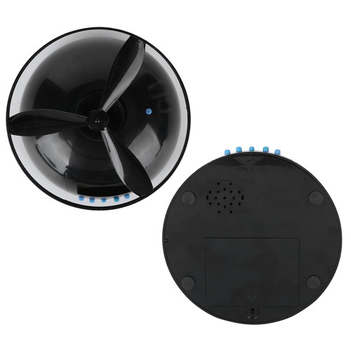 Alarm Clock Novelty Flying LCD Digital Portable Round Propeller Household - Picture 9 of 12